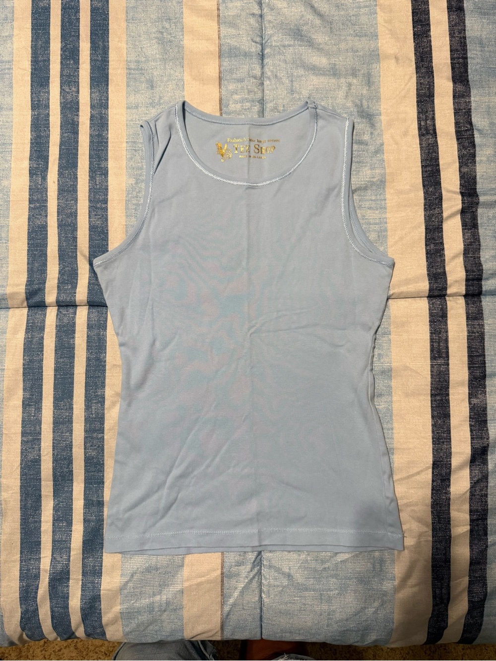 Victoria's Secret Light Blue Tank Top - Scoop Neck Sleeveless